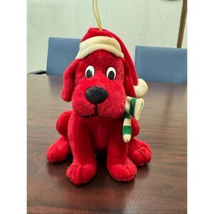 Vintage Clifford The Big Red Dog Plush Christmas Ornament